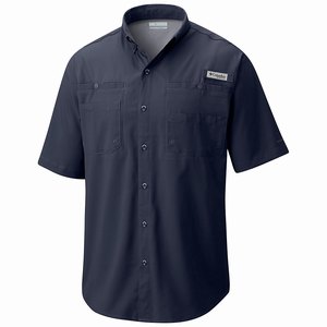 Columbia PFG Tamiami™ II Shortärmad Skjorta Herr Marinblå (ZPKST3160)